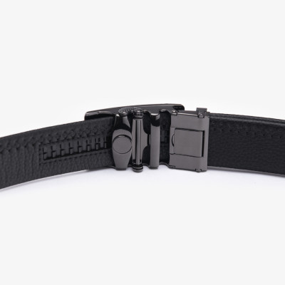 Dây Lưng Chính Hàng Thắt Lưng Nam GENCE LG45 Chất Liệu Da Bò Cao Cấp Màu Đen