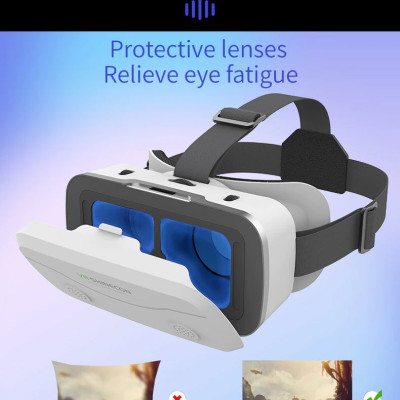 Kính Thực Tế Ảo VR Box Chính Hãng VR Shinecon SC-G15 Xem Film 3D Siêu Nhẹ Dùng Cho Điện Thoại Từ 4.7 - 7 Inches - Hàng Chính Hãng