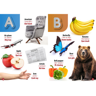 Sách - Trọn Bộ Combo Từ Điển Song Ngữ Đầu Tiên Của Bé ( bộ 8 cuốn)