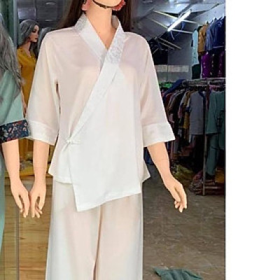 ĐỒ LAM ĐI CHÙA  MẪU TƠ PHỐI GẤM