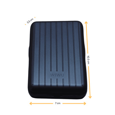 Sạc dự phòng hàng chính hãng WiWU Trunk Series 5-in-1 Wi-PP04, cáp C/L, sạc không dây 15W