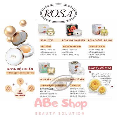 Kem ROSA UV/30 BEAUTY CREAM 15g - Dưỡng Trắng Da - Ngừa Lão Hóa - Giảm Mụn