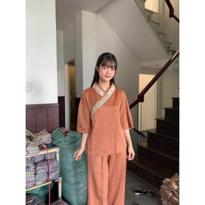 ĐỒ LAM ĐI CHÙA  MẪU LỤA PHÁP