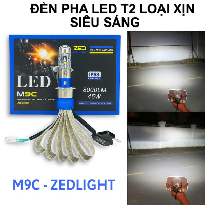Đèn Pha Bi LED T2 Thế Hệ Mới – Sáng Trắng Siêu Nét, Không Cần Độ Dây, Cực Bền