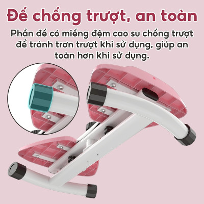 BG Dụng cụ tập thể dục xoay eo bụng đứng 3003R - 3004R cho massage chân giảm cân, bàn xoay eo tập bụng, xoay eo