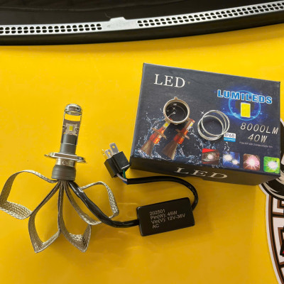 Đèn Pha LED Bi Cầu T2 – Ánh Sáng Chuẩn, Cắm Zắc Không Cần Độ Chế, Dễ Lắp Mọi Xe