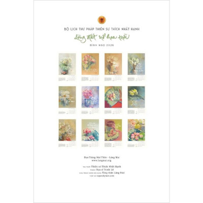 Bộ Lịch Thư Pháp Làng Mai - Bính Ngọ 2026