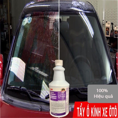 Dung dịch tẩy ố kính xe Ô Tô, vảy cá trên vách kính, tẩy rỉ  sét inox, vệ  sinh bồn tắm  3M 946ml