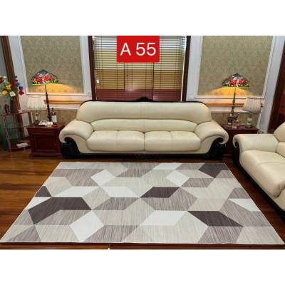 Thảm Bali trải sàn- thảm lì với công nghệ in 5D cao cấp,có hạt nhựa chống trượt tuyệt đối.