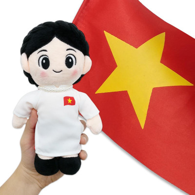 Gấu Bông Đồng Chí Hậu Phương 25 cm - ZooZoo - Áo Dài Trắng