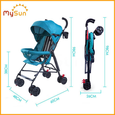 Xe đẩy ngồi du lịch cho em bé 6 tháng 1 2 3 4 tuổi gấp gọn Standard MySun