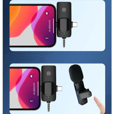 Micro Thu Âm Cài Áo Không Dây 2 Mic 3 Trong 1 Cho Điện Thoại (Android Cổng Type C – Iphone IOS Cổng Lightningg) Máy Tính Bảng PC Laptop Máy Ảnh (Jack 3.5) Loa Smartphone Lọc Tiếng Ồn Xa 20m Quay Video Tiktok Livestream Review Vlog Youtube – Hàng Nhập Khẩu