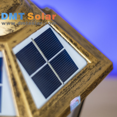 Đèn trụ cổng thuỷ tinh năng lượng mặt trời DMT-TC05 (25x25cm)