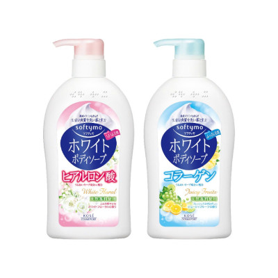 Sữa Tắm Dưỡng Trắng Mịn Da Chiết Xuất Collagen Kose Softymo Body Soap (Chai 600mL) 