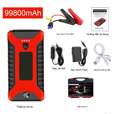 Bộ Kích Đề Nổ Ô Tô Kiêm Sạc Dự Phòng Có Đèn Pijn Nhật Bản Loại Xịn – Cứu Hộ Xe Nhanh Chỉ Trong 3 Giây! ĐÈN TRANG TRÍ