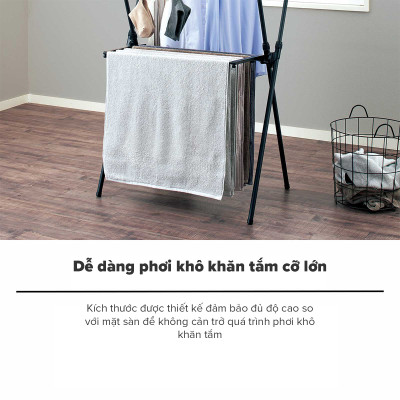 Giá Phơi Quần Áo Bằng Thép Không Gỉ PSBK-05 TENMA, Dễ Dàng Tháo Lắp, Dễ Dàng Gấp Gọn Và Điều Chỉnh