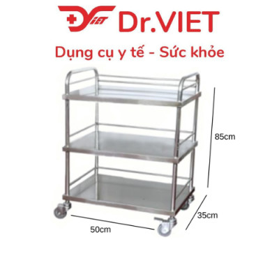 Xe đẩy DCG-30 và DCG-31-3 tầng - 1 vòng/2 vòng - 35*50 (Không Hộc)