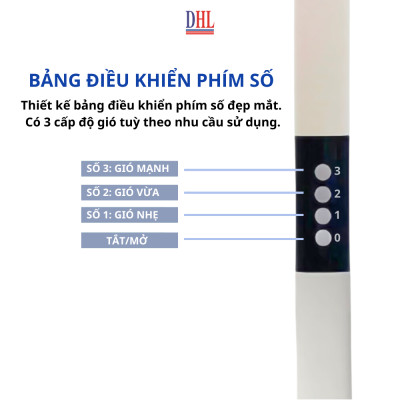 Quạt điện lửng Mitomo FCE-60HEV, công suất 60W mạnh mẽ, động cơ dây đồng - hàng chính hãng bảo hành 2 năm