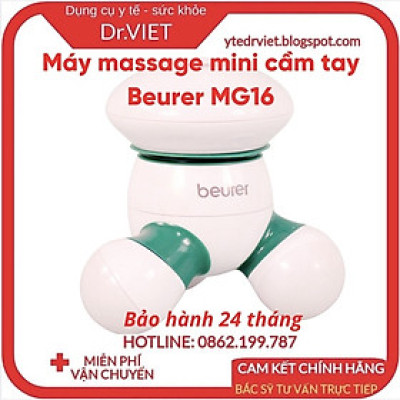 Máy massage mini cầm tay Beurer MG16 cao cấp-Xuất xứ Đức,dùng mát xa toàn thân,giúp giảm đau mỏi cơ,tuần hoàn máu tốt
