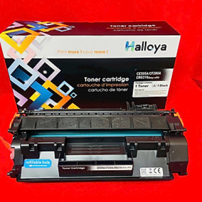 Hộp mực 05A 80A 319 HALLOYA có lỗ đổ mực tiện lợi dùng cho máy in Hp P2035, P2055, M401D, Canon LBP 251DW, 252DW, LBP 6300, 6650, 6680, MF 5840, 5850, 5870, 5850 Hàng nhập khẩu