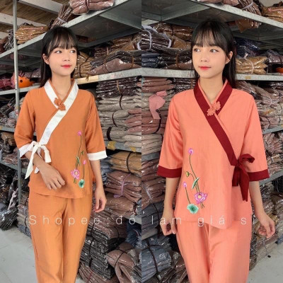 ĐỒ LAM ĐI CHÙA  Xéo Nơ Hoa Sen Tơ