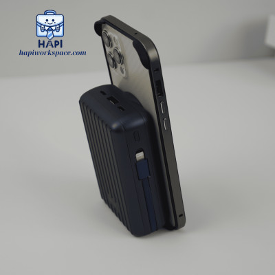 Sạc dự phòng hàng chính hãng WiWU Trunk Series 5-in-1 Wi-PP04, cáp C/L, sạc không dây 15W