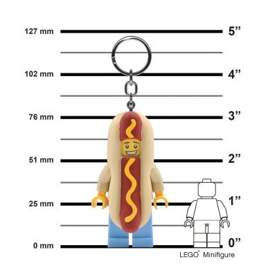 LEGO LICENSED KE119H Móc Khóa Có Đèn LEGO Minifigures - Hot Dog Man