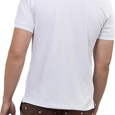 Áo Thun Polo Nam Trơn Novelty NATMTTMPSR200017N - Trắng