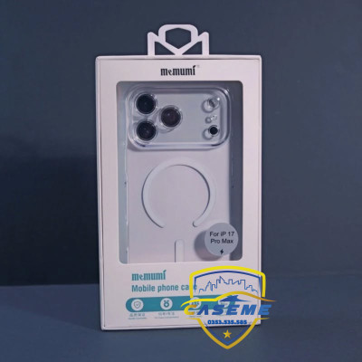 Ốp lưng Memumi Glitter trong suốt từ tính bảo vệ camera cho iPhone Air, iPhone 17, iPhone 17 Pro, iPhone 17 Pro Max Siêu mỏng 0.3mm, hít nam châm chắc chắn - Hàng Nhập Khẩu