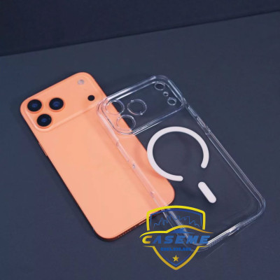 Ốp lưng Memumi Glitter trong suốt từ tính bảo vệ camera cho iPhone Air, iPhone 17, iPhone 17 Pro, iPhone 17 Pro Max Siêu mỏng 0.3mm, hít nam châm chắc chắn - hàng Chính Hãng