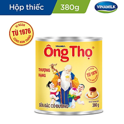 SỮA ĐẶC CÓ ĐƯỜNG ÔNG THỌ TRẮNG - COMbO 24 HỘP THIẾC 380G