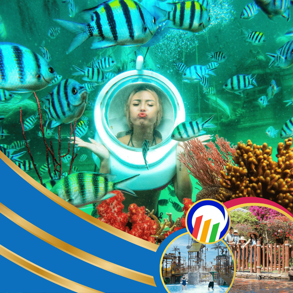 Cáp Treo Hòn Thơm + Đi Bộ Dưới Biển Ngắm San Hô - Combo Tiêu Chuẩn (Có Buffet) (1 Người Lớn)