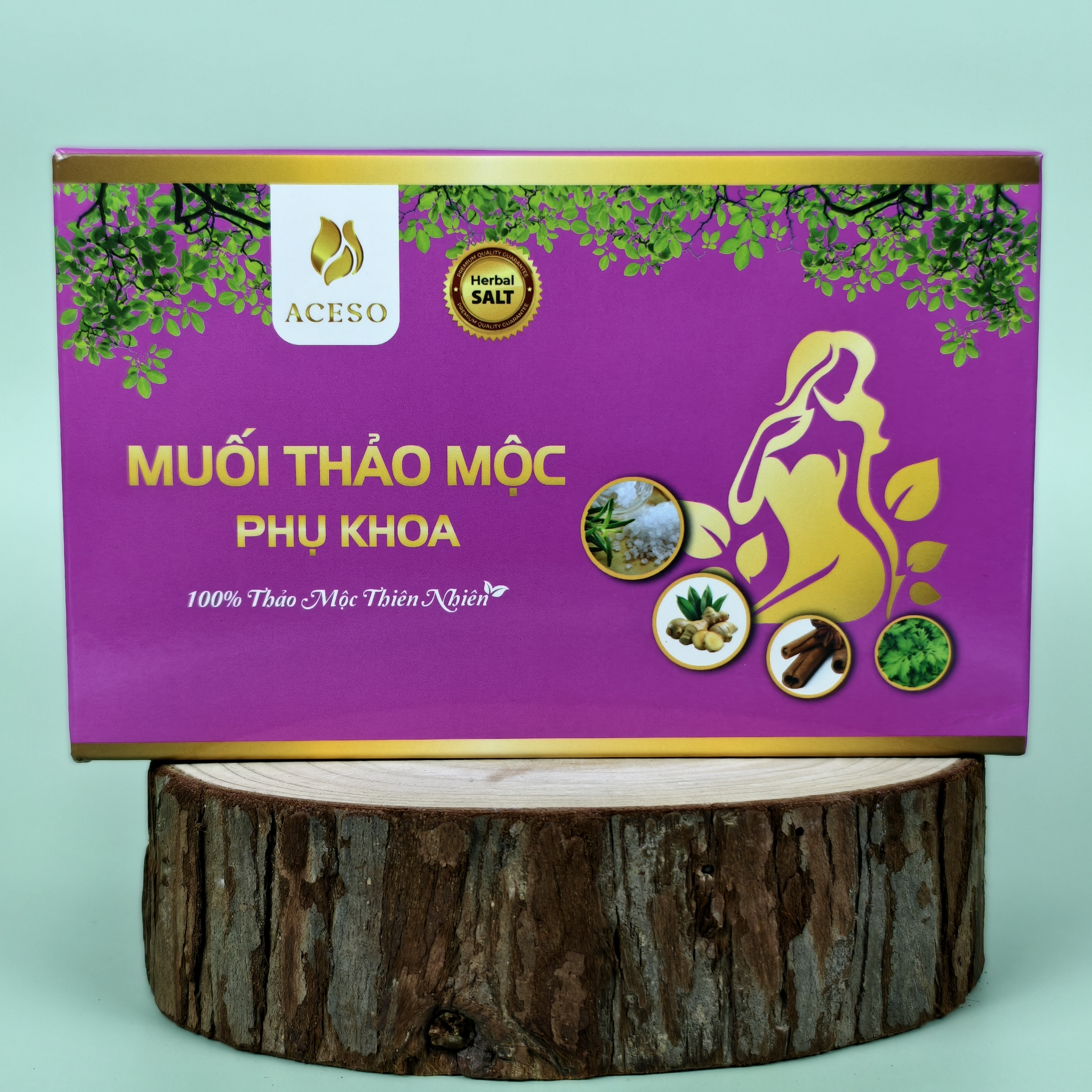 Muối Thảo Mộc Phụ Khoa Aceso - Hộp 1kg