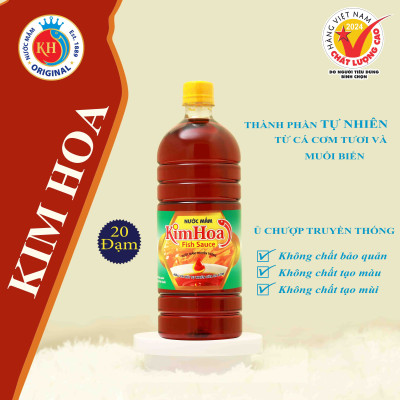 Nước mắm Kim Hoa 20N - Chai 1L