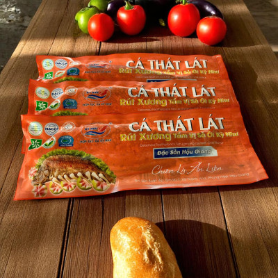 Cá Thát Lát Rút Xương Tẩm Vị Sả Ớt Kỳ Như, Túi 350g. Đặc sản Hậu Giang