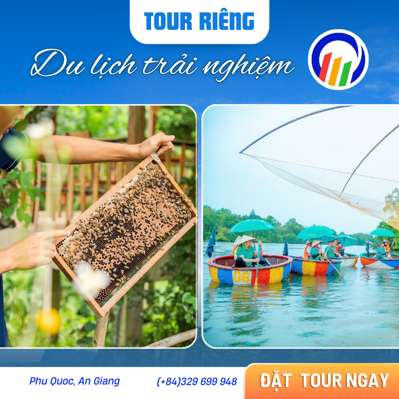 (TOUR GHÉP) Chèo Thuyền Thúng Sông Cửa Cạn + Tham Quan Trang Trại Mật Ong