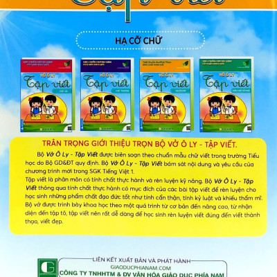 Vở Ô Ly Tập Viết - Hạ Cỡ Chữ - Theo Chuẩn Chương Trình Sách Giáo Khoa Mới