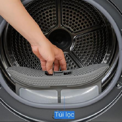 Máy sấy bơm nhiệt Toshiba 8 kg TD-T21B90HWV(MG) - HÀNG CHÍNH HÃNG - CHỈ GIAO HCM