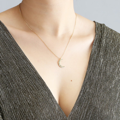 Dây chuyền bạc mặt trăng hammer nhám cá tính Gix Jewel DC16