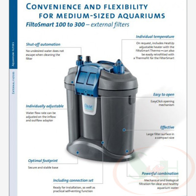 Lọc thùng mini Oase FiltoSmart 60 / 100 / 200 / 300 bể mini nano thủy sinh cá tép cảnh