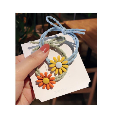 Sét 5 Chun buộc tóc Daisy hoa cúc loại đẹp - Chun buộc tóc, cột tóc hoa cúc siêu xinh siêu đáng yêu