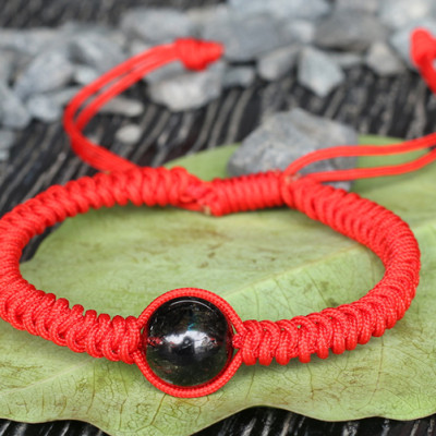 Vòng Tay Kết Dây Hạt Thạch Anh Tóc Đen Ngọc Quý Gemstones GA24