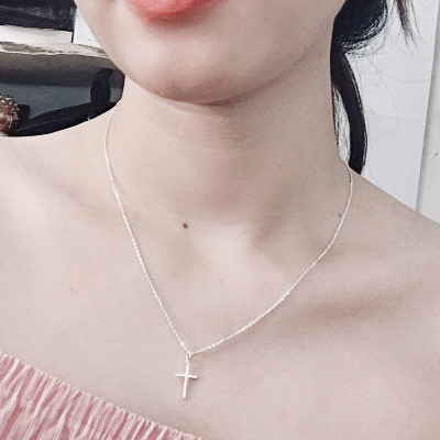 Dây chuyền bạc mặt thánh giá  - Ngọc Quý Gemstones