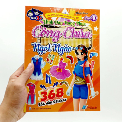 368 Bóc Dán Sticker - Hình Dán Trang Phục Công Chúa - Quyển 10 - Ngọt Ngào