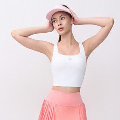 Áo croptop tập Yoga Gym Hibi Sports CR833, kiểu ba lỗ cổ vuông, kèm mút ngực
