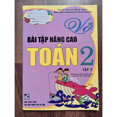 Sách - Combo Vở Bài Tập Nâng Cao Toán 2 - Tập 1 + 2 (Theo Chương Trình Giáo Dục Phổ Thông Mới)