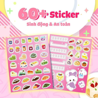 Sách - Mua Hay Bán Khéo Cùng Thỏ Miki Tủ Bánh Ngọt Ngào (Hơn 60 Stickers) - Megabook