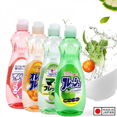 Nước rửa chén bát rau củ quả, đồ ăn dặm cho bé Rocket 600ml - Made in Japan