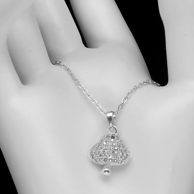 Dây Và Mặt Dây Chuyền Bạc Hiểu Minh DMD344S hình cây nấm