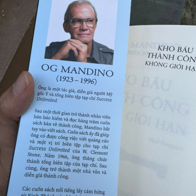 KHO BÁU THÀNH CÔNG KHÔNG GIỚI HẠN - Og Mandino - Minh Trang dịch – Tân Việt Books - NXB Dân Trí